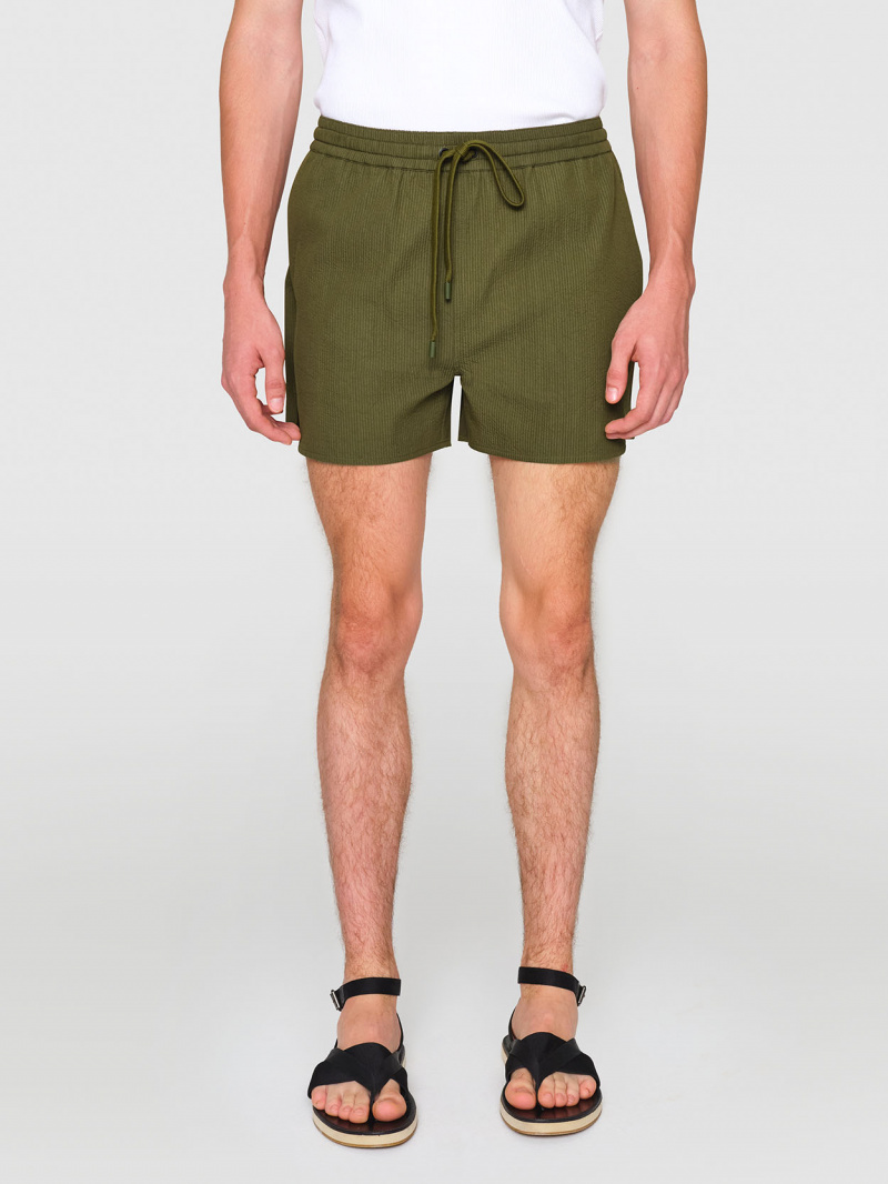 Corrugated Cotton  Caster  Shorts  1