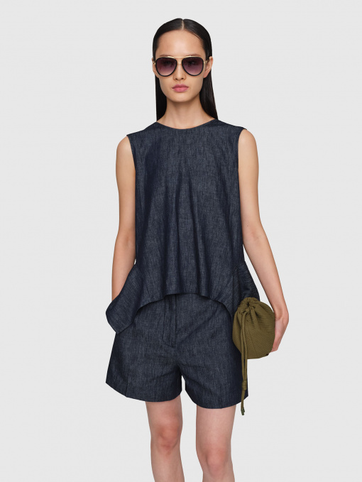 NINA Linen Denim Top