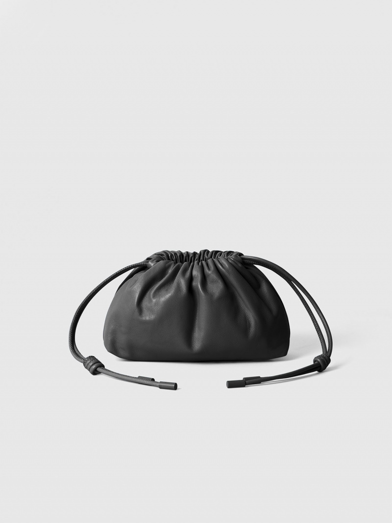 Mini Leather   Pouf   Bag  0
