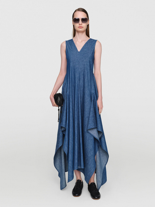 HITARI Linen Denim Dress