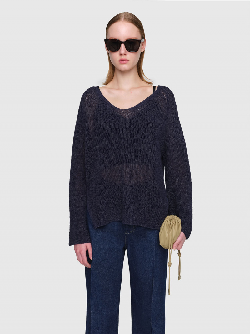  Row Linen Knit Pullover w/camisole  0