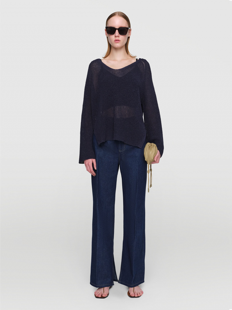  Row Linen Knit Pullover w/camisole  1