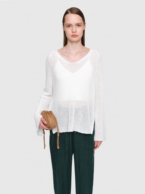 ROW Linen Knit Pullover with Camisole