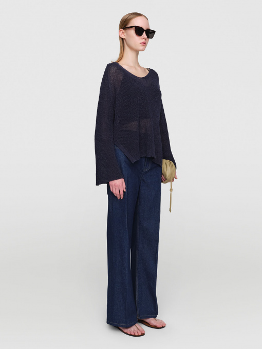 ROW Linen Knit Pullover with Camisole